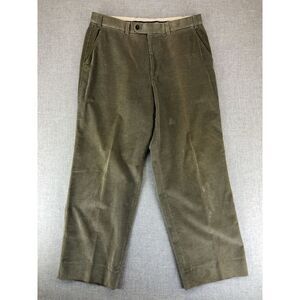 HILTL Corduroy Pants Trousers Flat‎ Front Chino Straight Leg Men's 36x28 Cotton